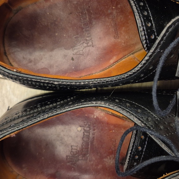 ALLEN EDMONDS Sanford Black Leather Cap Toe Sz‎ 9.5 EE Mens Dress Shoes main image 6